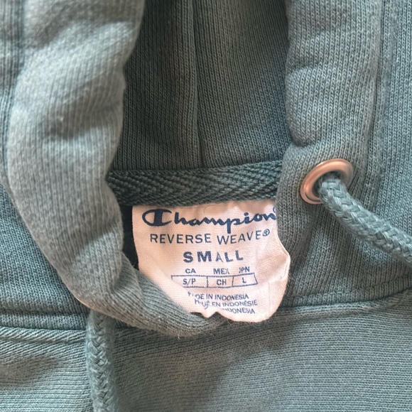 Champion cyan hoodie - Picture 3 of 4